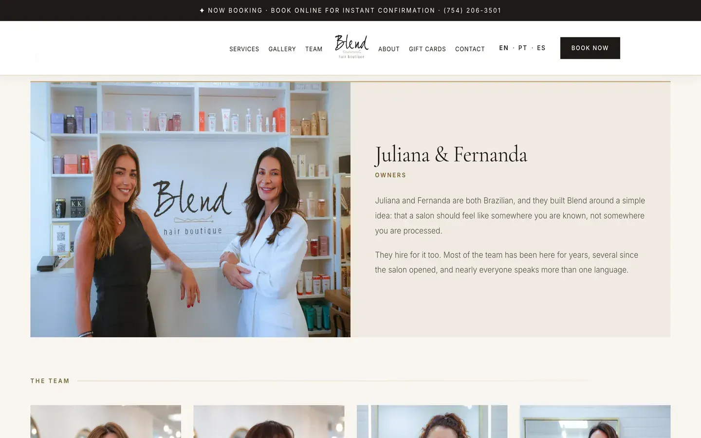 Blend Hair Boutique, The artists