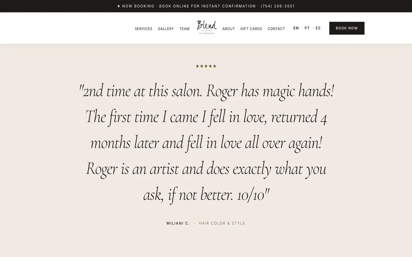 Blend Hair Boutique, Reviews