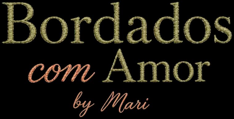 Bordados com Amor by Mari embroidered logotype