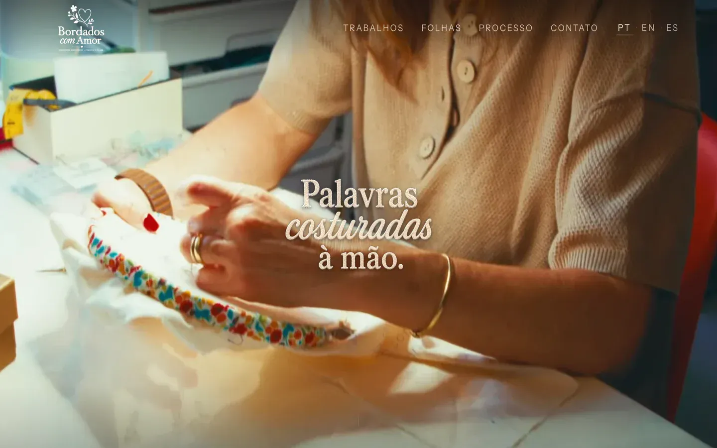 Bordados com Amor, Home